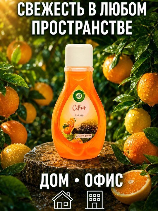 AirWick Fresh n Up havo tozalagichi, Sitrus, 375 ml