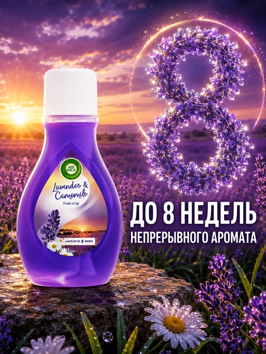 Освежитель воздуха Air Wick Fresh n Up, Лаванда и Ромашка, 375 мл