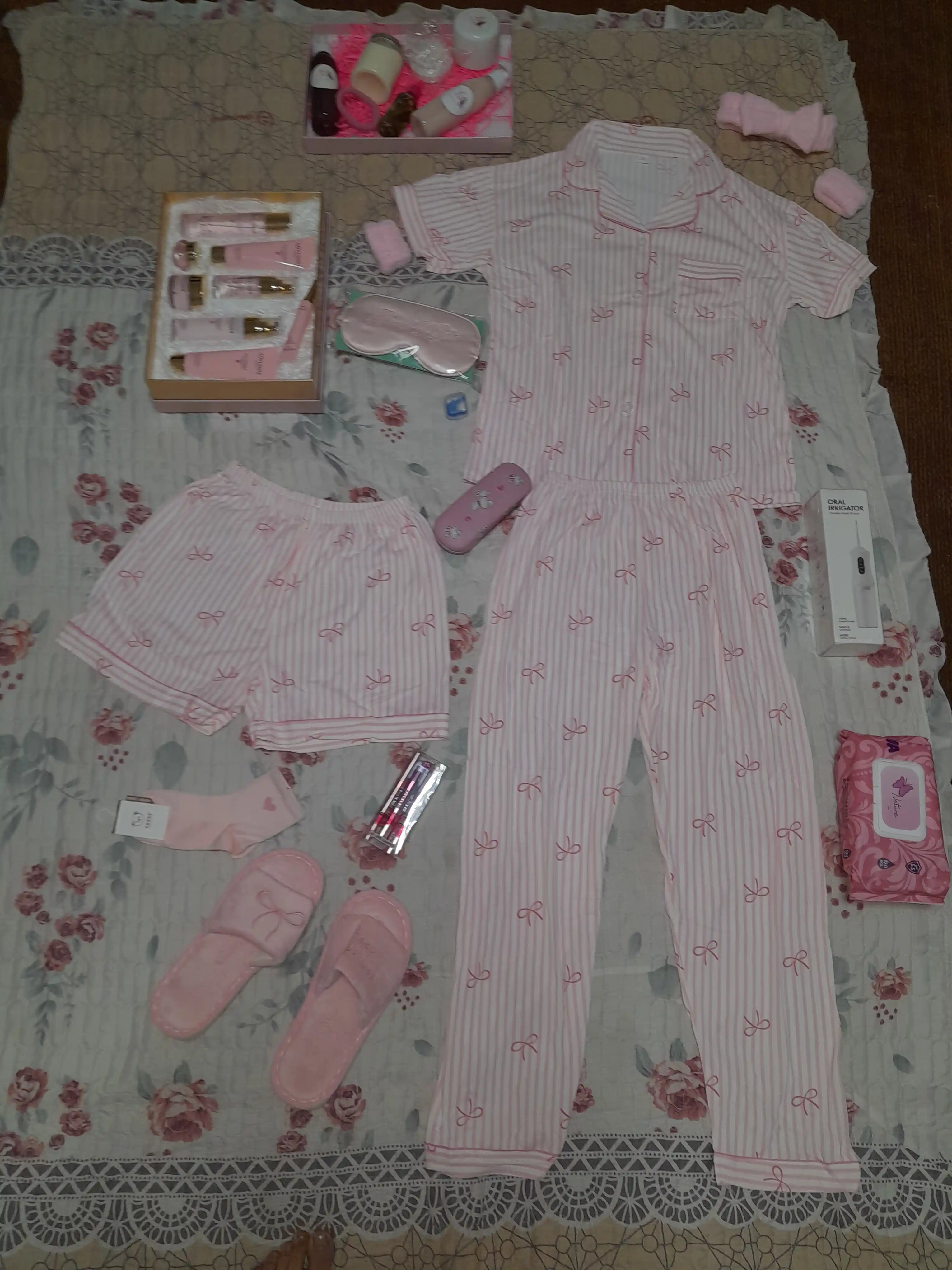 Pijama ayollar uchun 3 tasi 1da, shim va shortik, troyka, ayollar pijamasi zakolka sovg'a