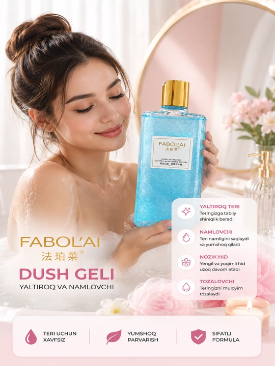 FABOL’AI xushbo‘y dush geli, kundalik foydalanish uchun, 500 ml