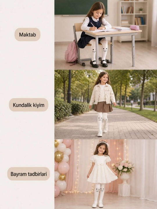 Колготки для девочек, школьные колготки, хлопковые колготки