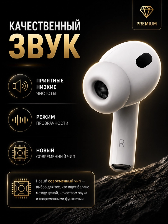 Android va iPhone uchun Pods pro 3 ANC simsiz quloqchinlari, Bluetooth 5.3