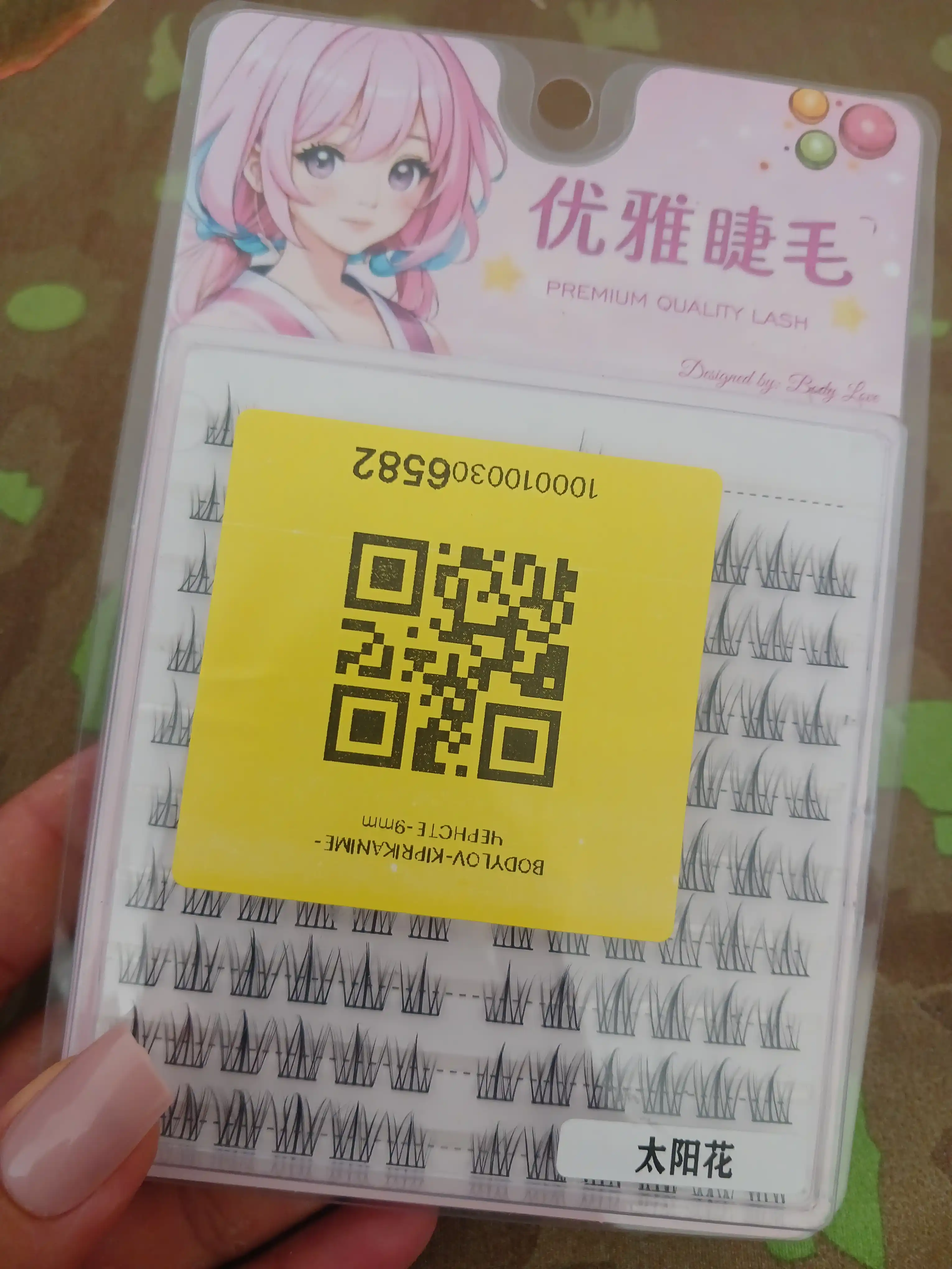 3D tutamli kipriklar, C egilishi, qoplama kipriklar, anime kipriklar, 160 dona