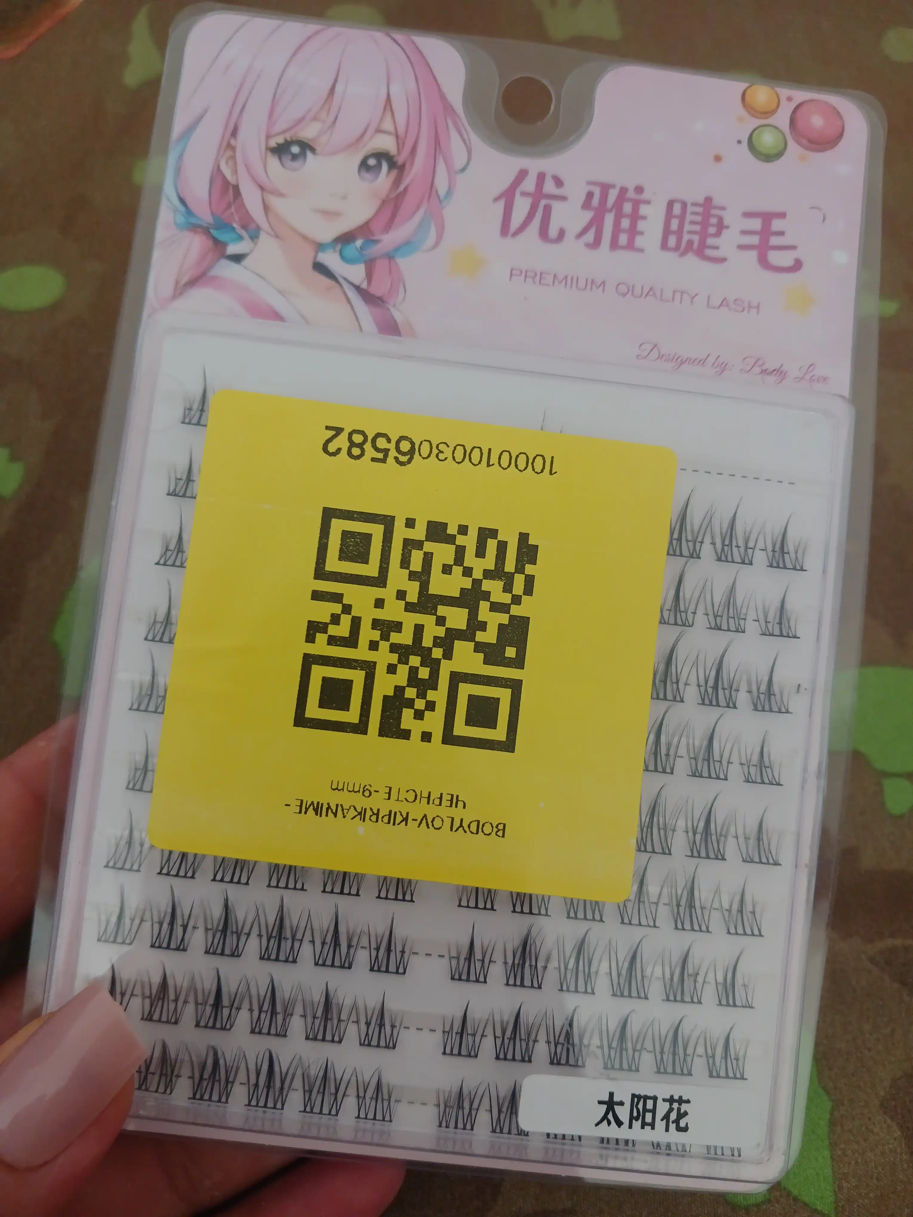 3D tutamli kipriklar, C egilishi, qoplama kipriklar, anime kipriklar, 160 dona