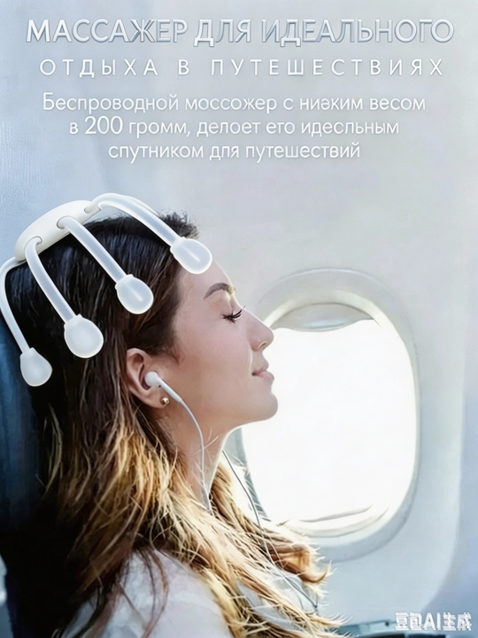 Массажер для головы, электрический вибромассажер, расслабляющий массажер
