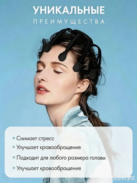 Массажер для головы, электрический вибромассажер, расслабляющий массажер