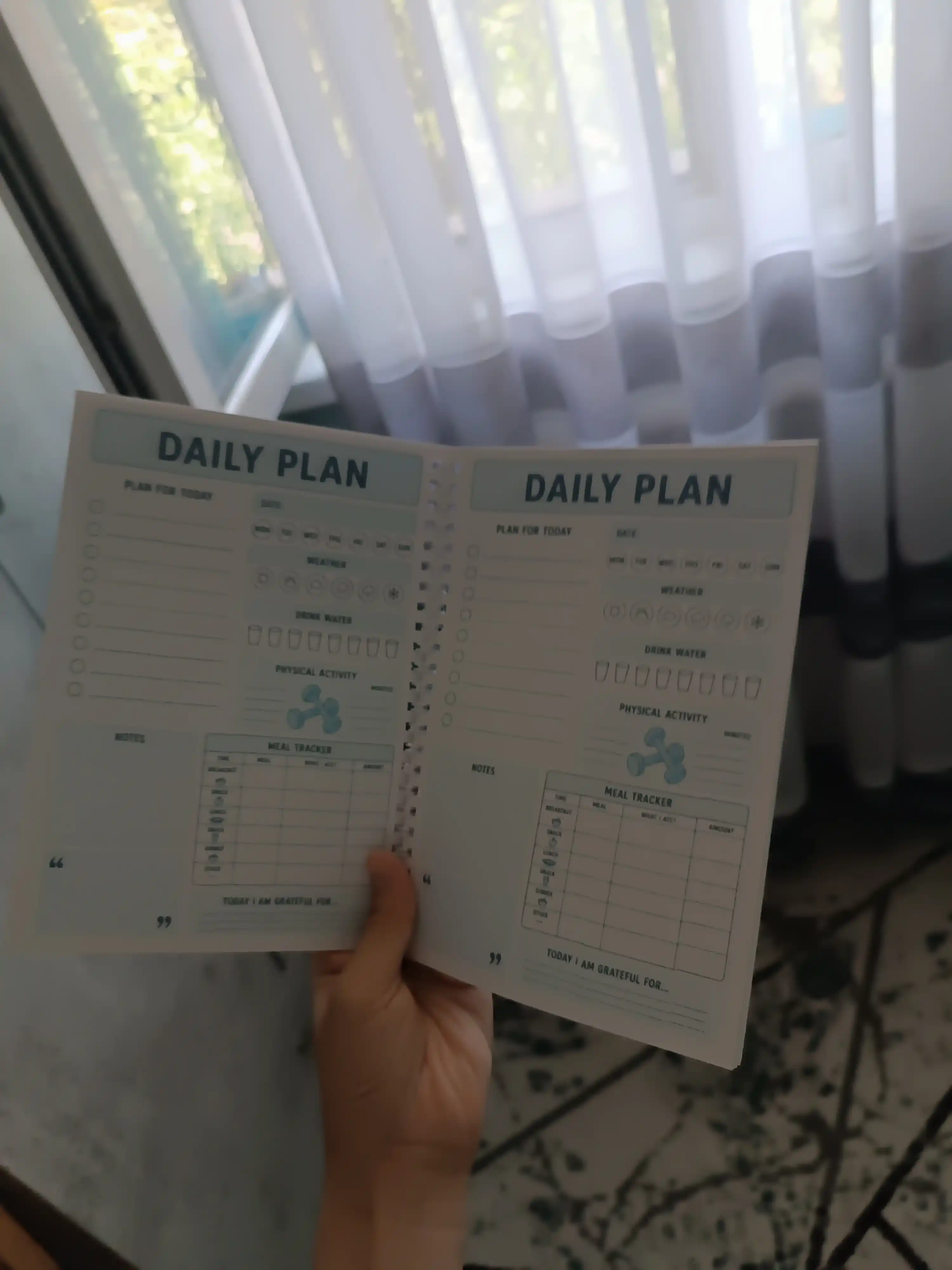 Блокнот для планирования “Daily Plan” – A5 (ежедневник / planner) на Английском языке