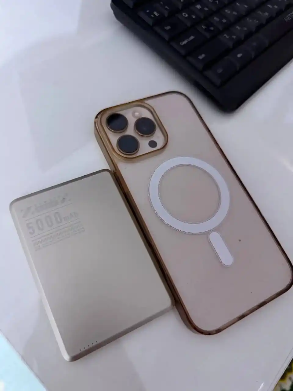 Mini Power bank, PD20W magnit simsiz zaryadlovchi, tez zaryadlash 5000 mAh