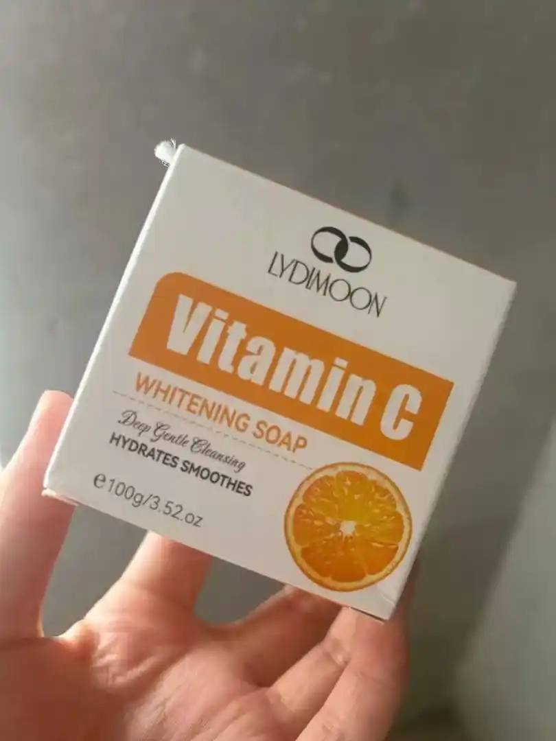 LYDIMOON Vitamin C oqartiruvchi sovun, tana va yuz uchun, namlantiradi, 100 g