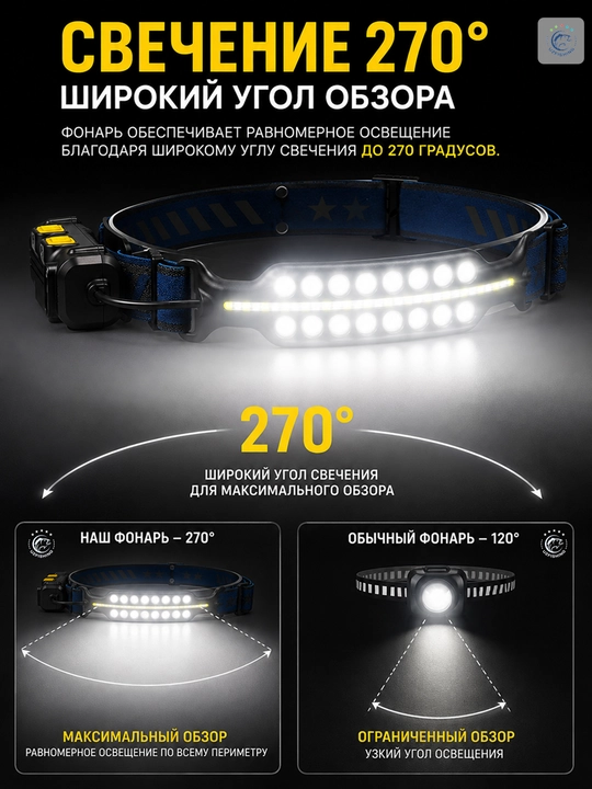 Налобный фонарьи LED — для работы, рыбалки, туризма и активного отдыха, 15 моделей