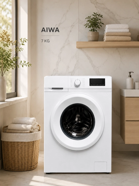 AIWA 7 kg, old tomondan yuklanadigan avtomatik kir yuvish mashinasi kir moshina