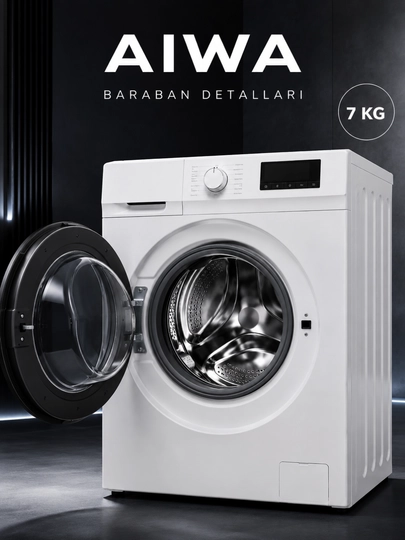 AIWA 7 kg, old tomondan yuklanadigan avtomatik kir yuvish mashinasi kir moshina - 