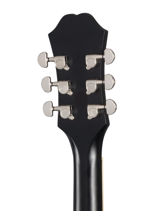 Epiphone J-45 EC Studio Solid Top elektroakustik gitara, Ebony rangida