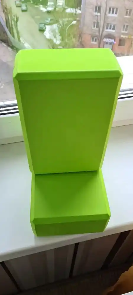 Блок для йоги, опора для растяжки, баланса и пилатеса, 23x15x7.6 см, 4 цвета