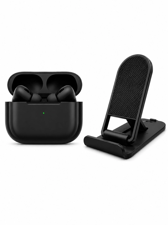 1+1 Simsiz Bluetooth quloqchin va Mini Holder telefon/planshet ushlagichi