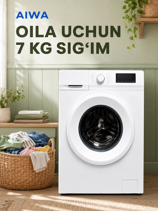 AIWA 7 kg avtomar kir mashina kir moshina kir yuvish mashinasi - 