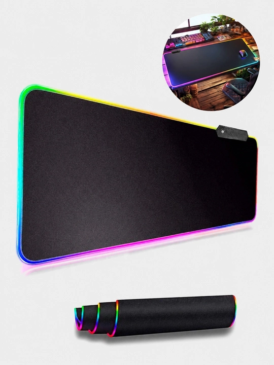 Игровой коврик для мыши с RGB-подсветкой 800×300 мм