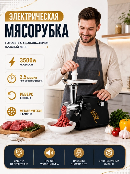 Электрическая мясорубка/мясорубка для мяса и фарша/измельчитель мяса для приготовления