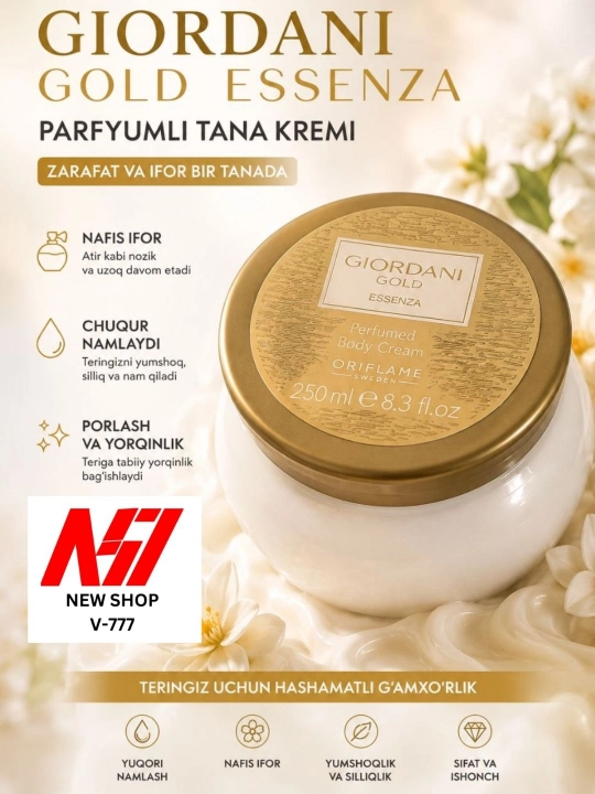 Ayollar uchun xushbo‘y kremlar, 250 ml