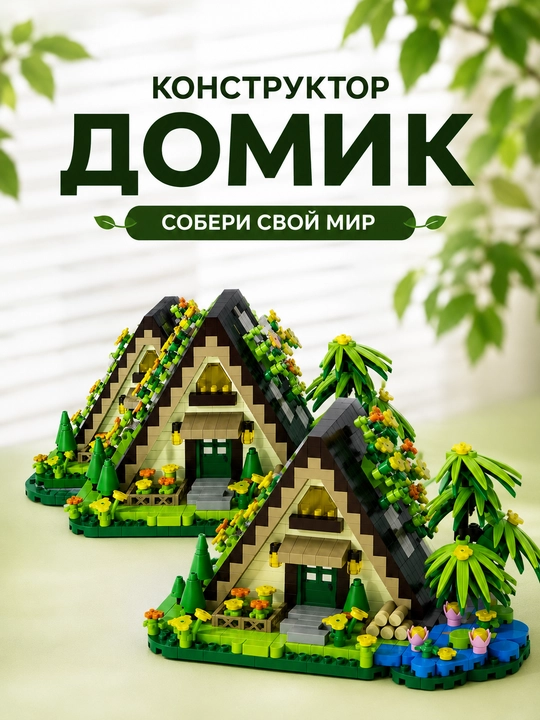 "Tog'lardagi uy" konstruktorlik to'plami - 579 dona - 