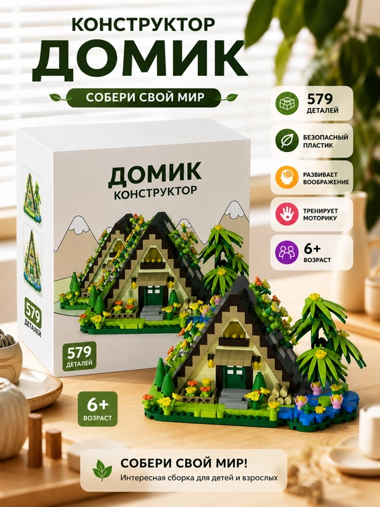 "Tog'lardagi uy" konstruktorlik to'plami - 579 dona