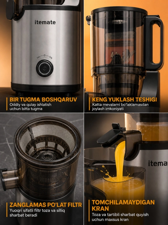 Itemate IT-570 — соковыжималка мощностью 1000 Вт