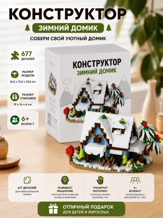 "Tog'lardagi uy" konstruktorlik to'plami - 579 dona