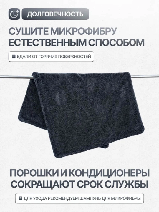 Микрофибровое полотенце для авто и дома