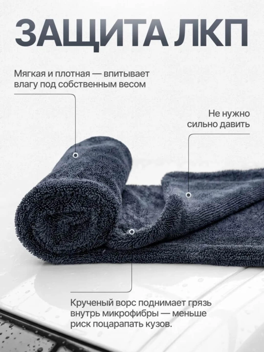 Микрофибровое полотенце для авто и дома