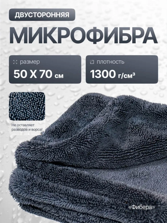 Микрофибровое полотенце для авто и дома - 