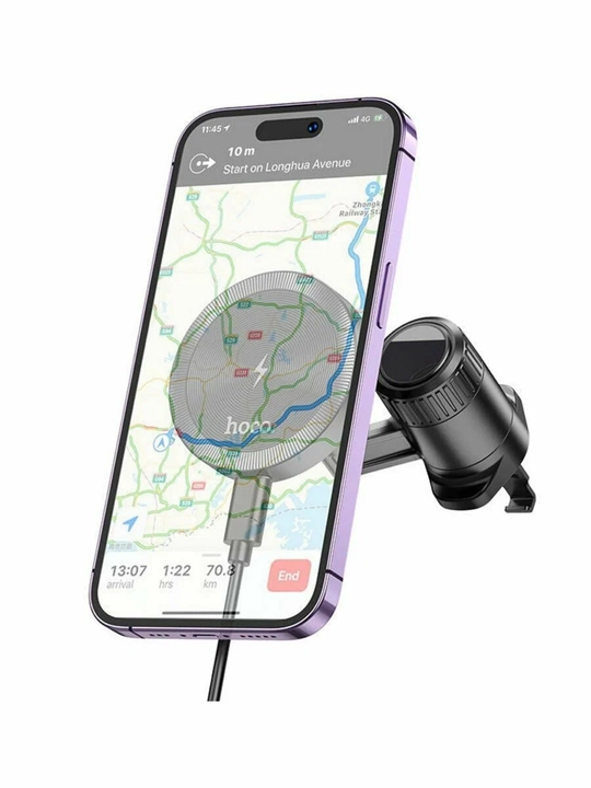 HOCO HW6 Vision avtomobil magnitli ushlagich, 15W simsiz tez zaryadlash
