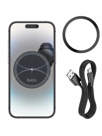 HOCO HW6 Vision avtomobil magnitli ushlagich, 15W simsiz tez zaryadlash
