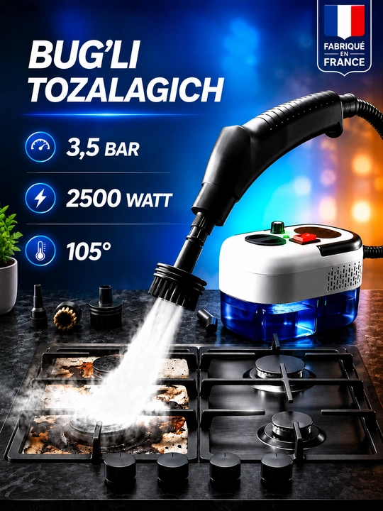 Uyni tozalash uchun bug‘ tozalagich - 