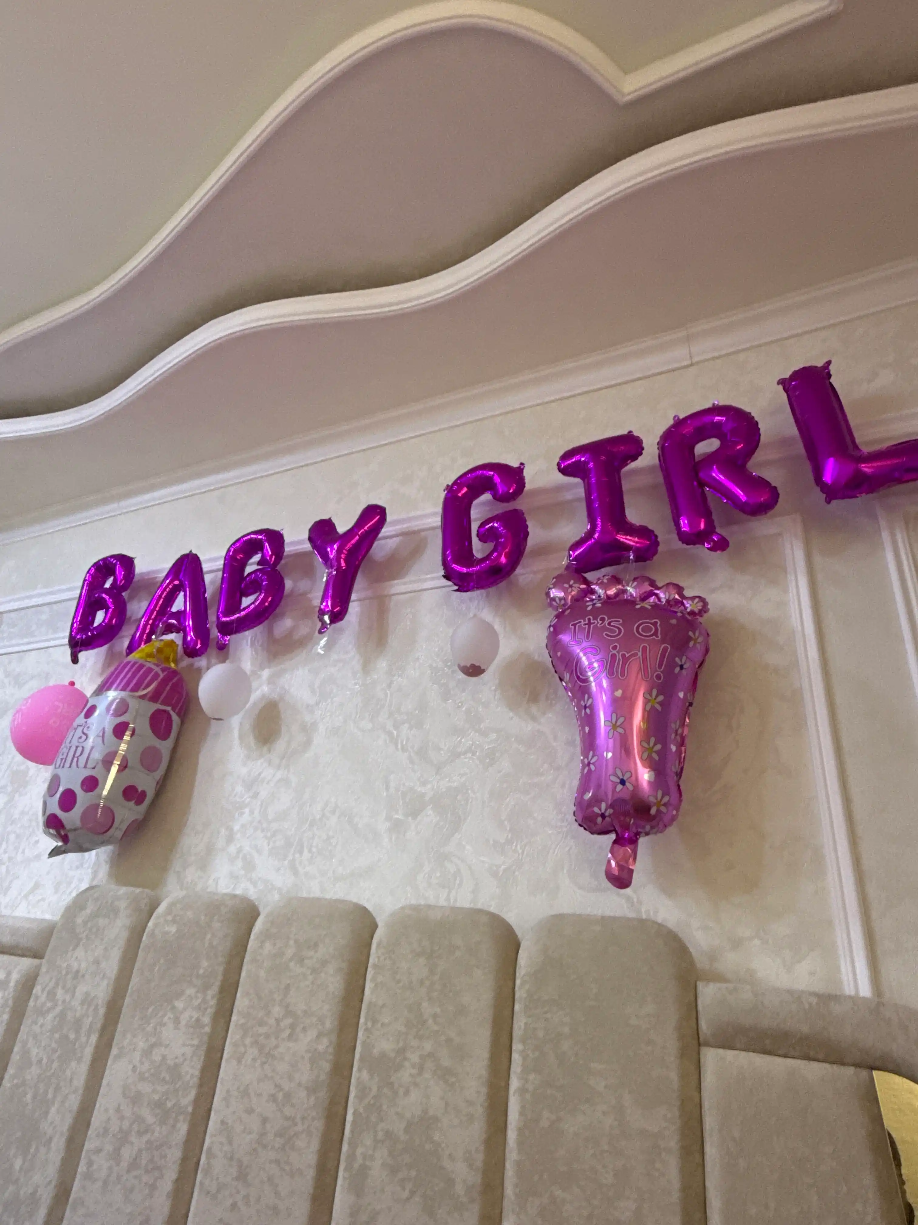 Набор воздушных шаров Baby Boy и Baby Girl
