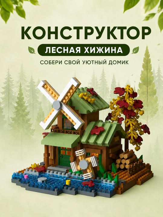 "Tog'lardagi uy" konstruktorlik to'plami - 579 dona - 