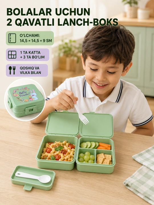 Bolalar uchun rasmli lanch-boks, 1,4 L