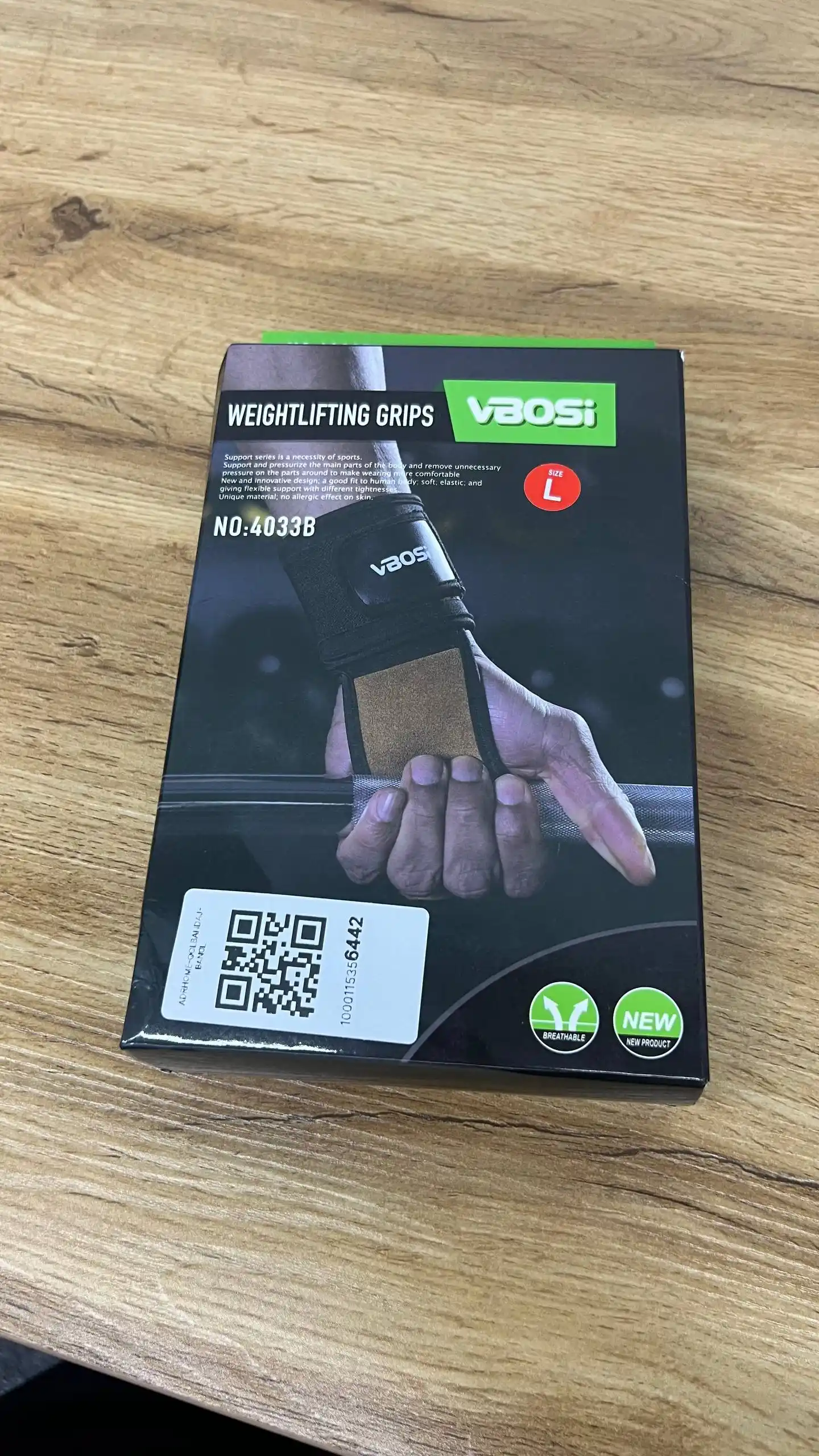 Кистевой бандаж VBOSI для спорта, фитнеса и тяжелой атлетики M–XL