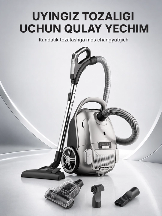 Avalon 2200 W HEPA filtrli changyutgich, pol va gilamlar uchun - 