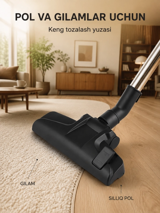 Avalon 2200 W HEPA filtrli changyutgich, pol va gilamlar uchun