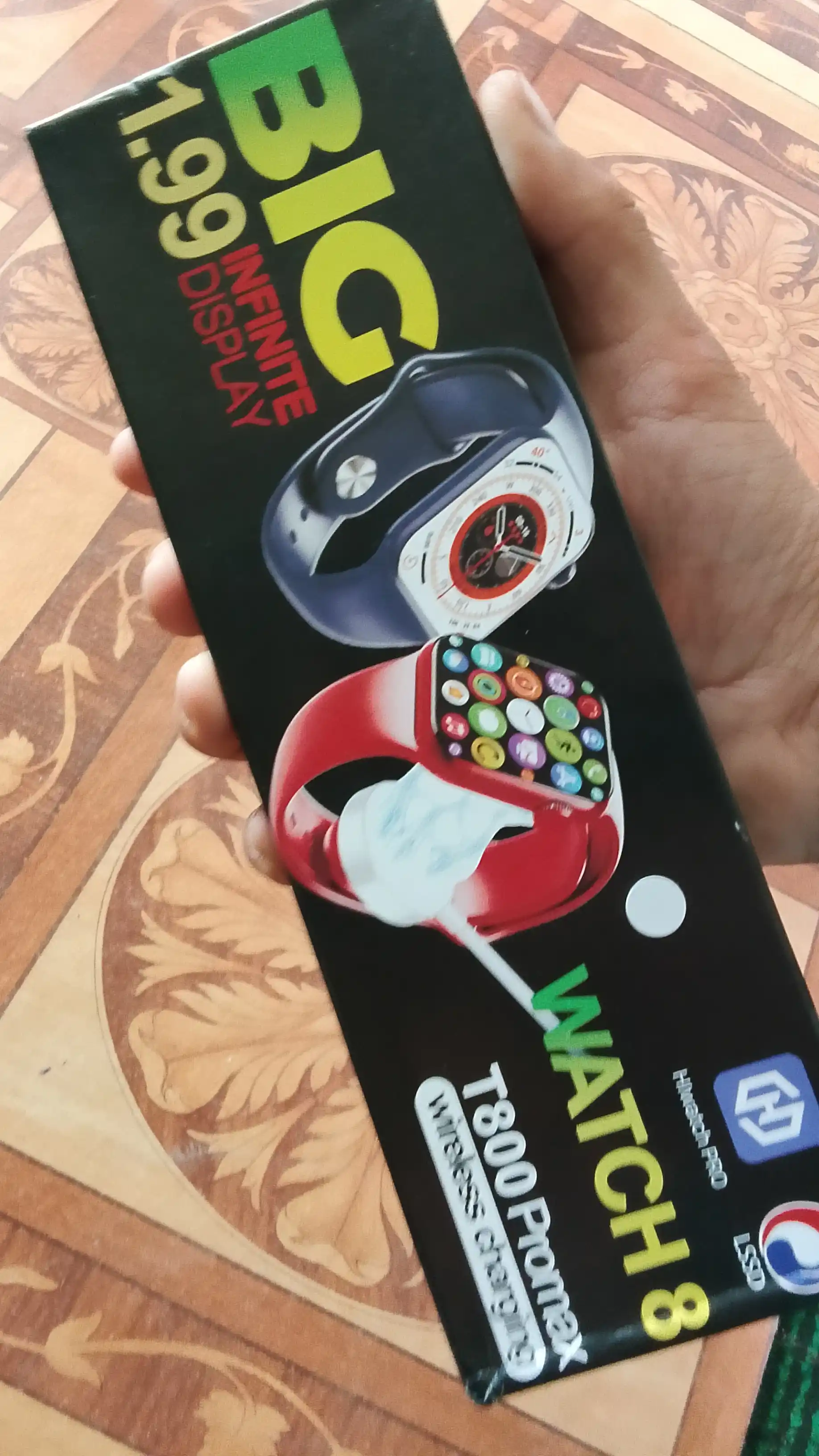 Смарт-часы Smart Watch 8 Big T800 Pro Max, для Android и iPhone, беспроводная зарядка