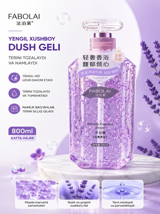 FABOL’AI xushbo‘y dush geli, kundalik foydalanish uchun, 500 ml