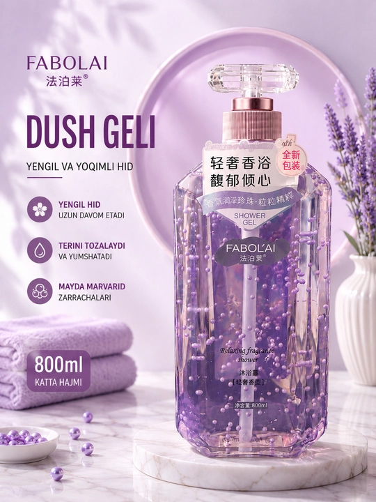 FABOL’AI xushbo‘y dush geli, kundalik foydalanish uchun, 500 ml