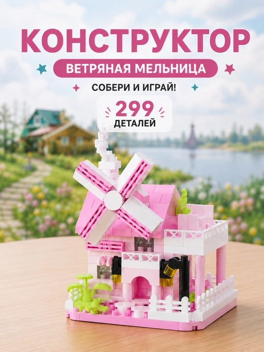 "Tog'lardagi uy" konstruktorlik to'plami - 579 dona - 