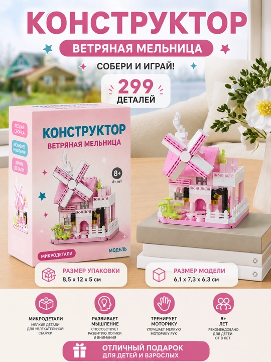 "Tog'lardagi uy" konstruktorlik to'plami - 579 dona