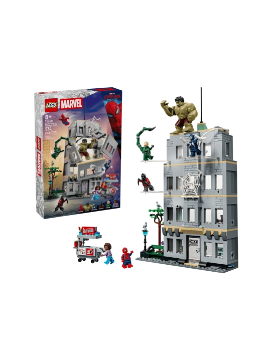 LEGO Marvel O‘rgimchak odam va Hulk jangi konstruktori 76350, 534 detal - 