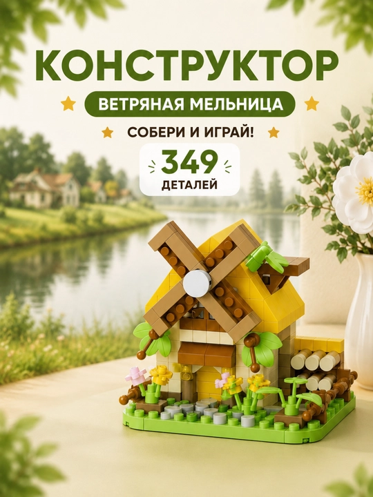 "Tog'lardagi uy" konstruktorlik to'plami - 579 dona - 