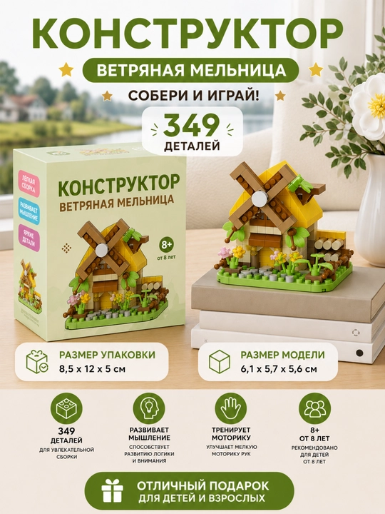"Tog'lardagi uy" konstruktorlik to'plami - 579 dona