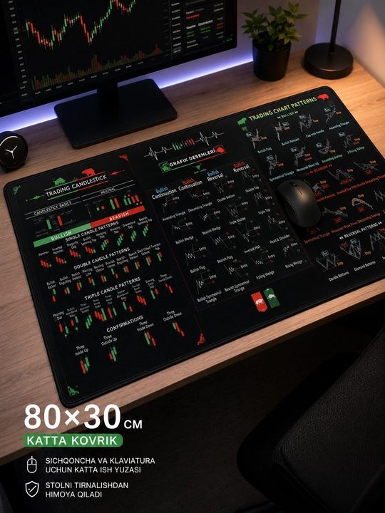Katta kompyuter kovrik 80x30, gaming mouse pad va klavishli kompyuter gilamcha