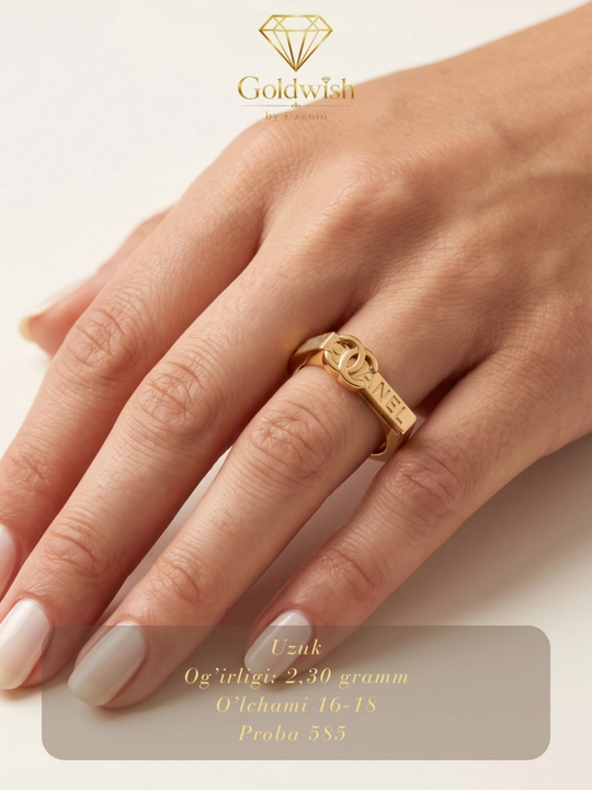 Золотое кольцо для женщин,  585 пробы, GOLDWISH
