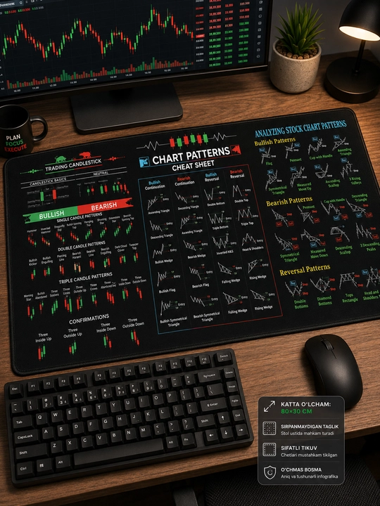 Katta kompyuter kovrik 80x30, gaming mouse pad va klavishli kompyuter gilamcha
